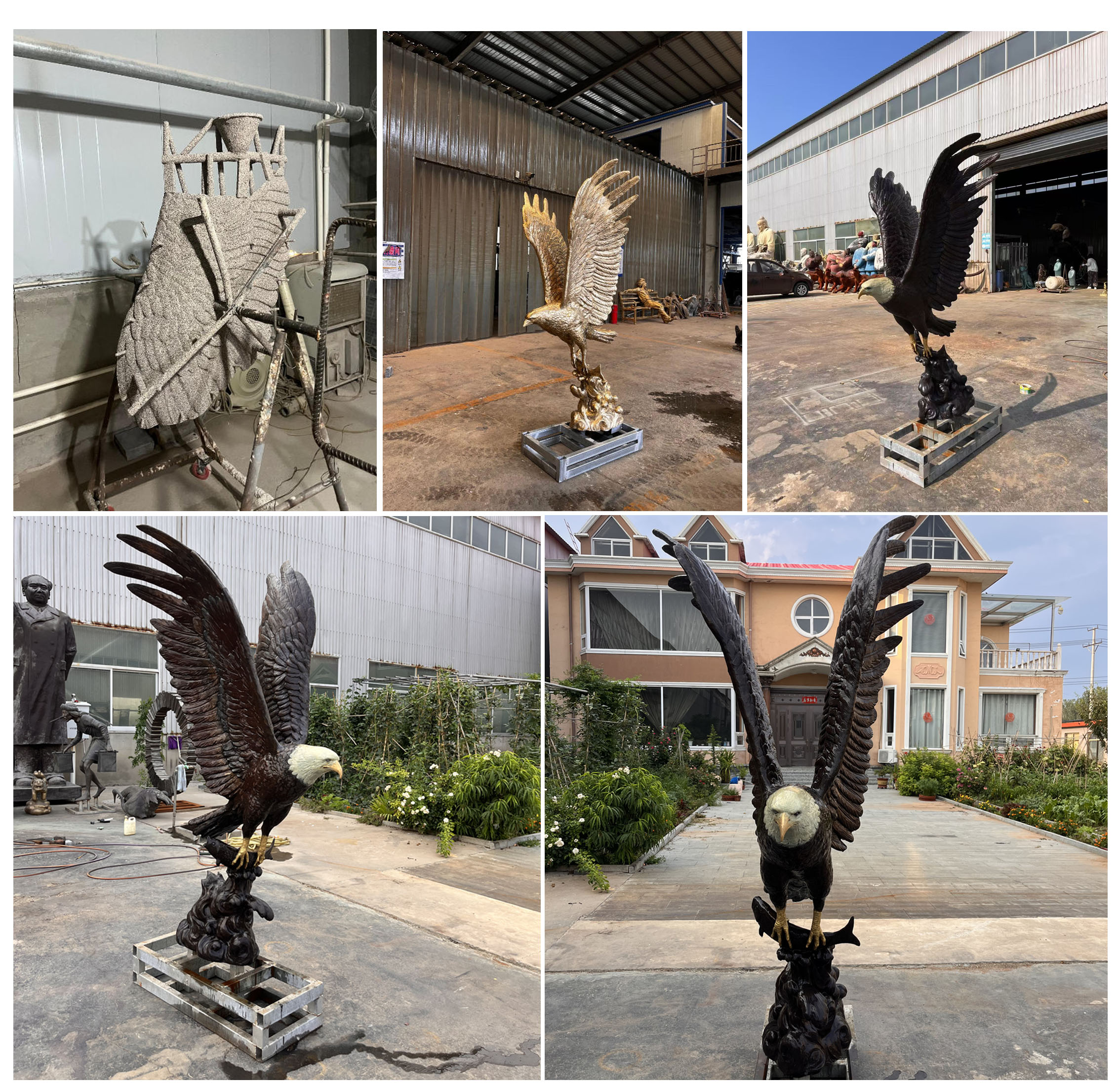 Custom-made eagle sculpture