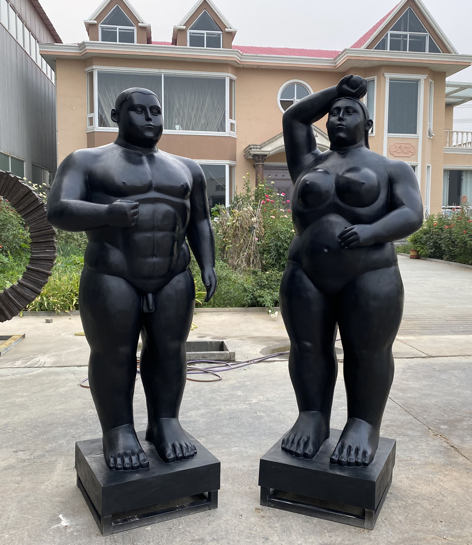  Sculpture of Adam and Eve by Fernando Botero