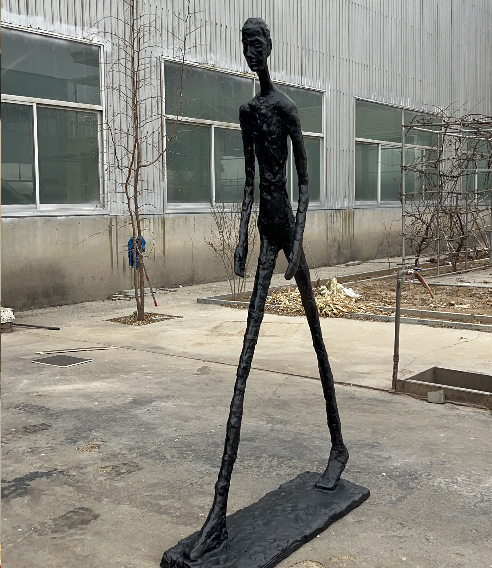 Abstract walking figure
