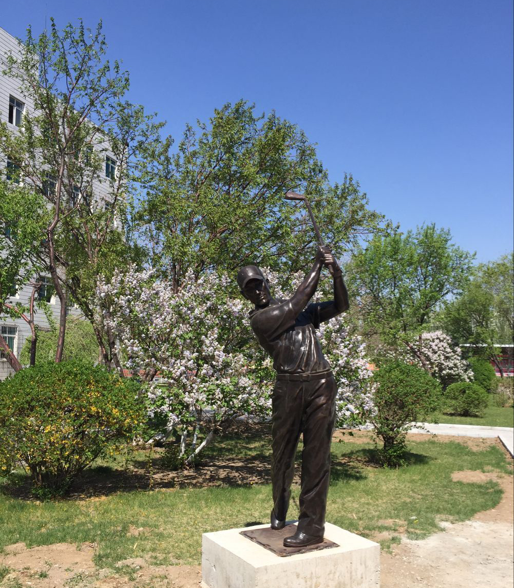Golf Player Statue