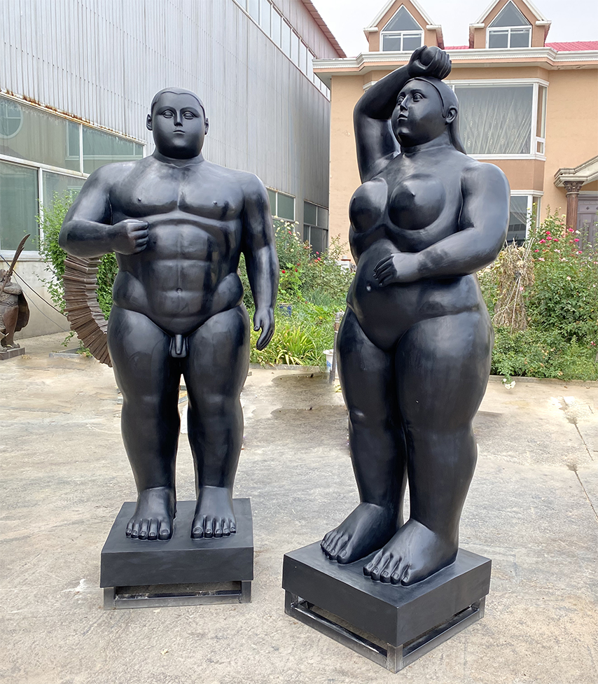 Sculpture of Adam and Eve by Fernando Botero