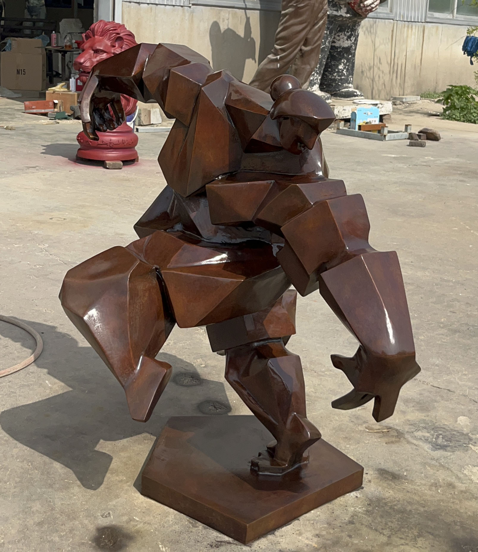Abstract Kung‑fu Warrior