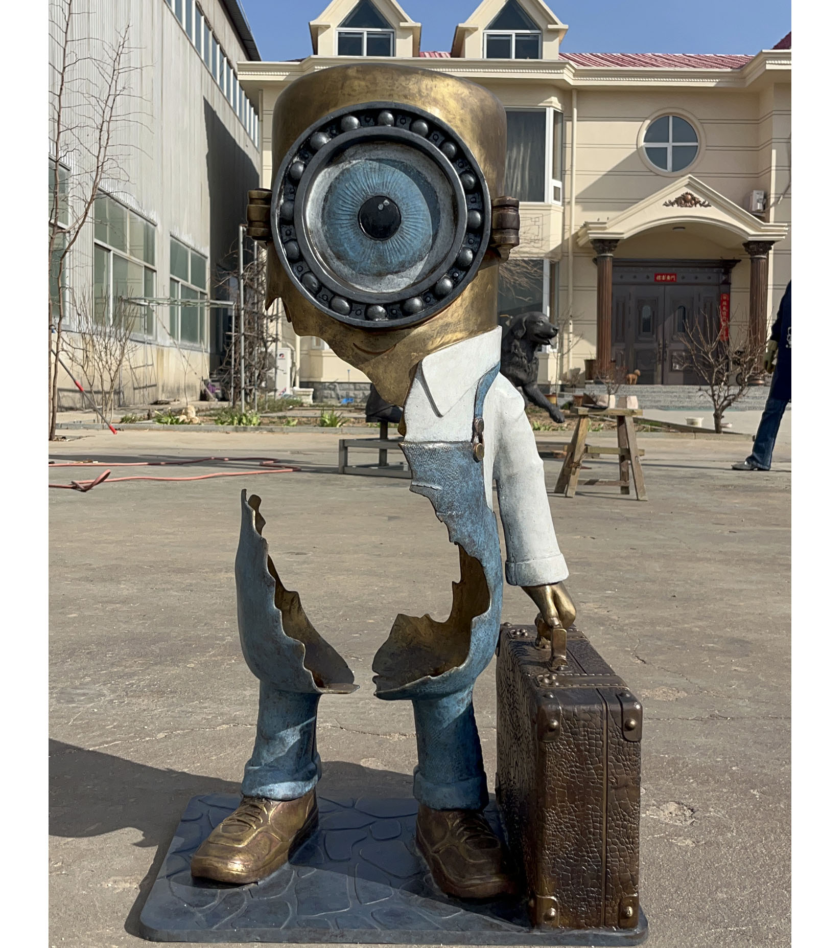 Hollow Traveler Sculpture